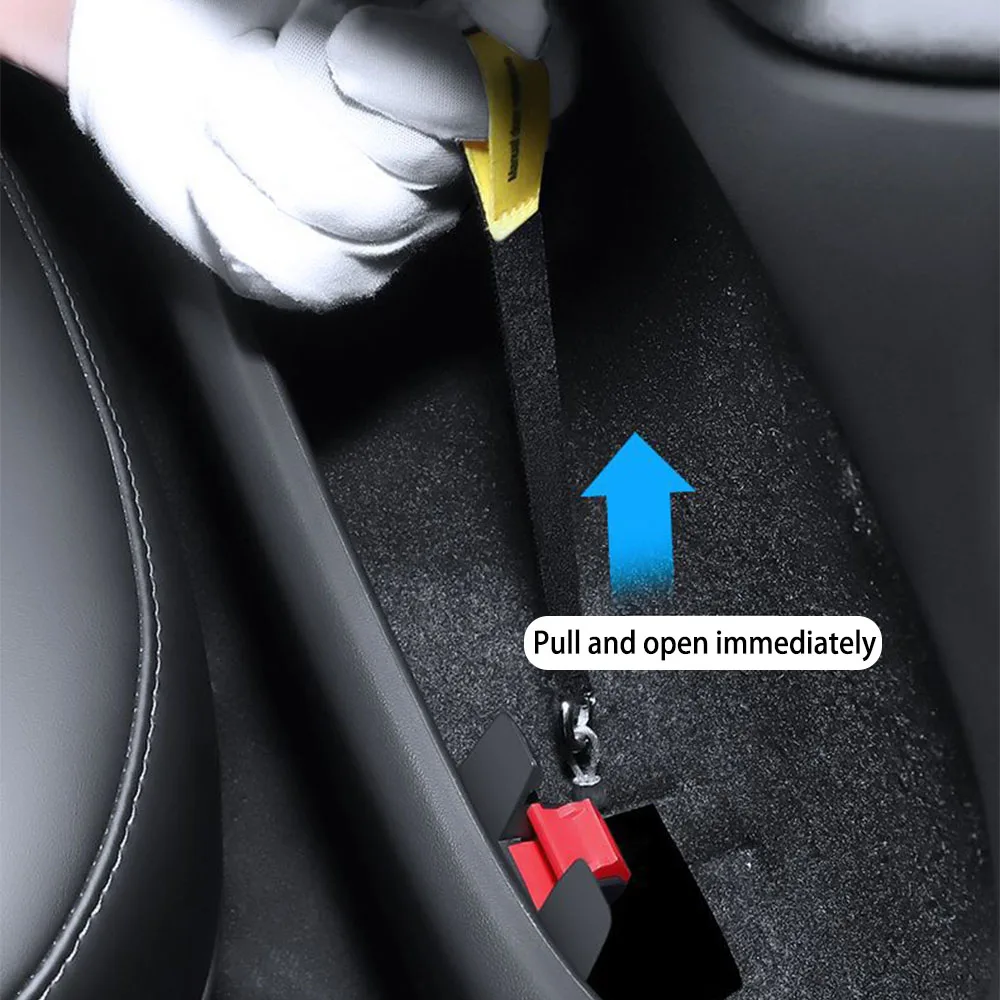 ForTesla Model Y 2021 2022 2023 Model 3 Highland 2024 Rear Door Mechanical Switch Handle Emergency Puller Button Car Accessories