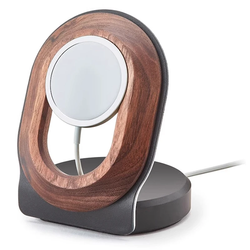 

Walnut Magsafe Magnetic Wireless Charging Stand for Mobile Phones (Wireless Charger Not Included)Walnut/Maple