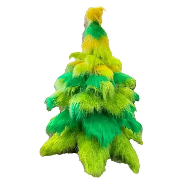 

DIY Internet celebrity Christmas decoration green red ins plush tree anniversary decoration photo atmosphere