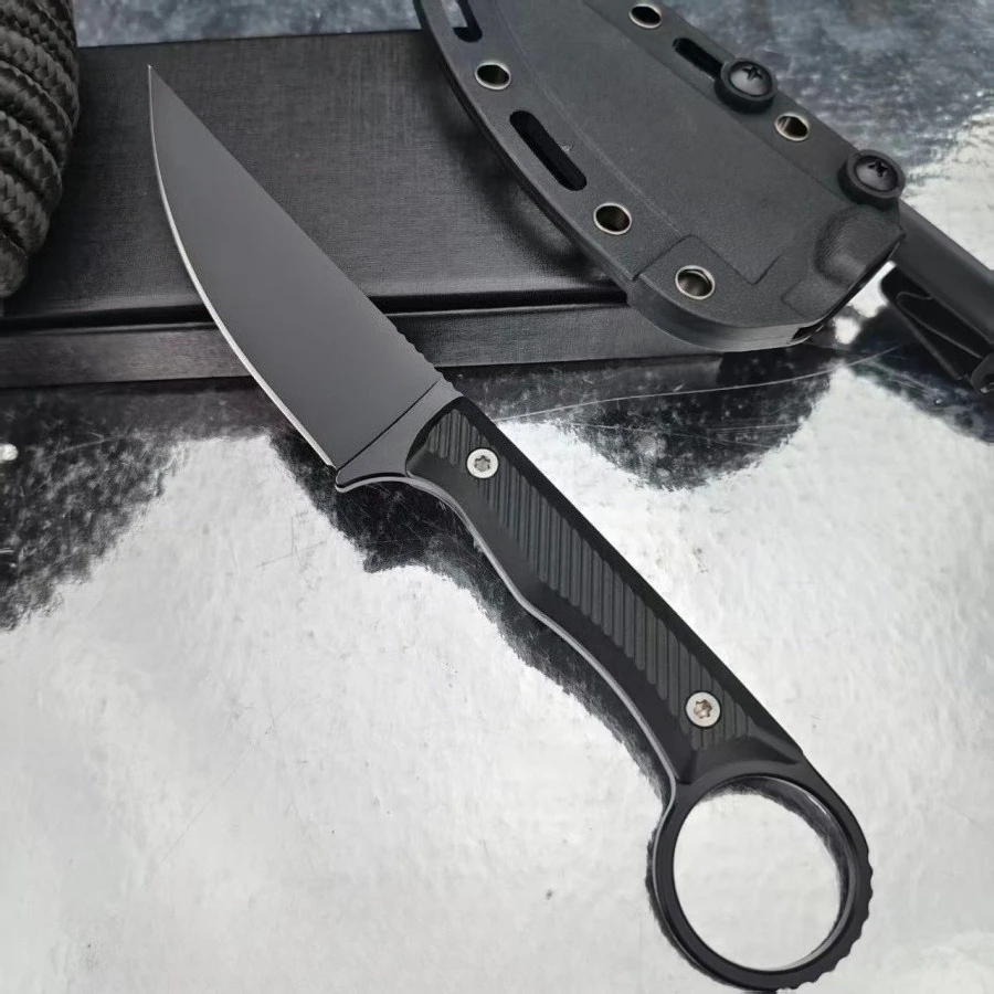 

Lightweight Portable Camping Utility Fishing Straight Knife 8Cr13Mov Blade Nylon Fiber Handle Outdoor Hunting Tools with Sheath