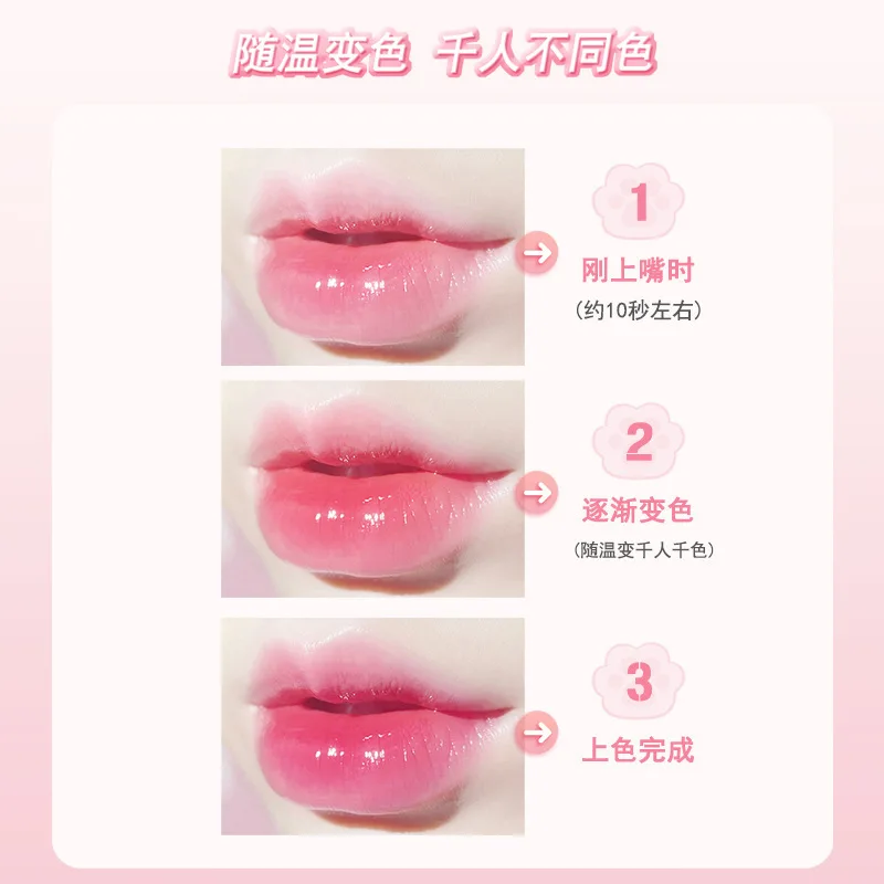 OMGA Cat's Paw Color Lip Balm Creative Makeup Moisturizing Long-Lasting Non-fading Lip Balm ลิปสติกลิปกลอส