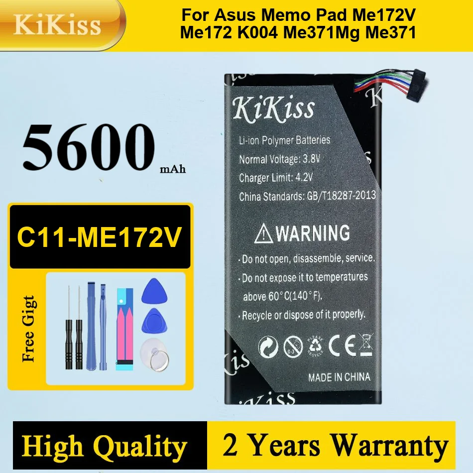 

5600 мАч C11-ME172V аккумулятор для планшета Asus Memo Pad ME172V ME172 K004 ME371MG ME371 прочный быстрая зарядка