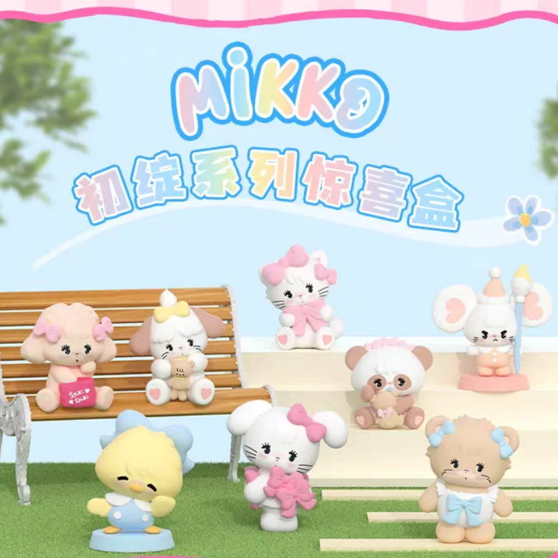

Genuine Mikko First Blooming Series Blind Box Cute Cartoon Toys Desktop Decor Ornaments Mikko Mystery Surprise Box Girls Gift