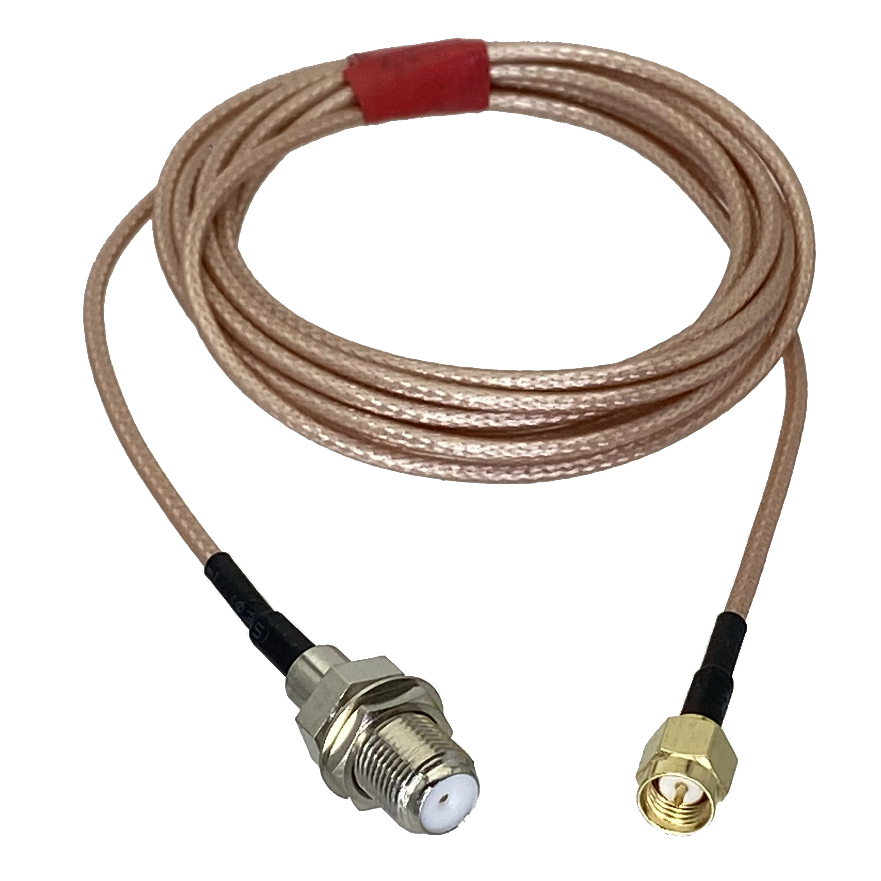 Kabel F TV żeński grodziowy do wtyczki męskiej SMA proste złącze zaciskane RG316 RF Coxial Jumper pigtail 4 cale ~ 10M