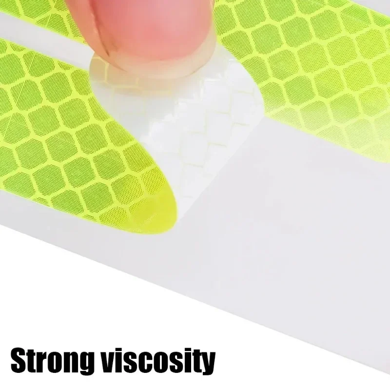 10-80PCS Helmet Safety Reflective Stickers Warning Strip Waterproof High Visibility Reflector Tape For Night Riding Walking Car