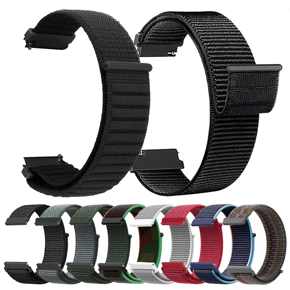 20mm 22mm Nylon Loop Straps For Amazfit BIP Max BIP 6 Active Max 3 2 Cheetah 2 Pro 48mm BALANCE 3 2 Watch Band For Garmin Venu 4