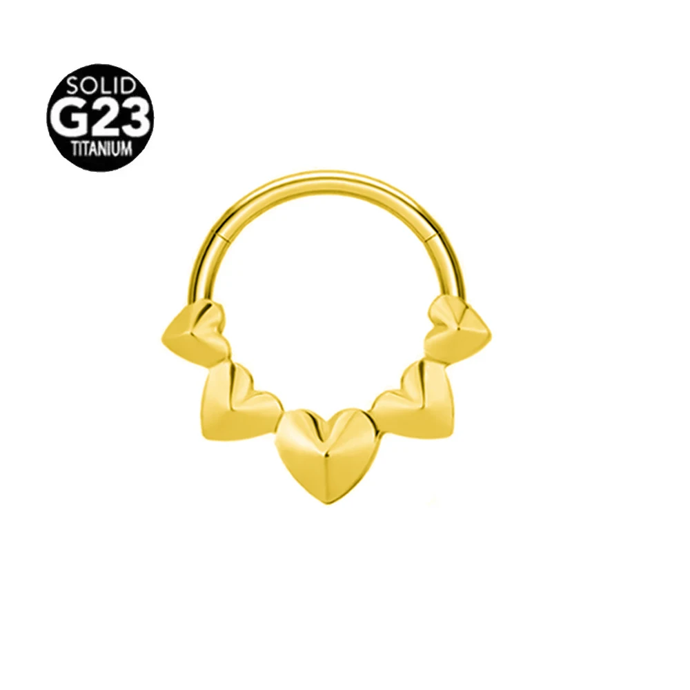 G23 Titanium Moon Septum Nose Ring