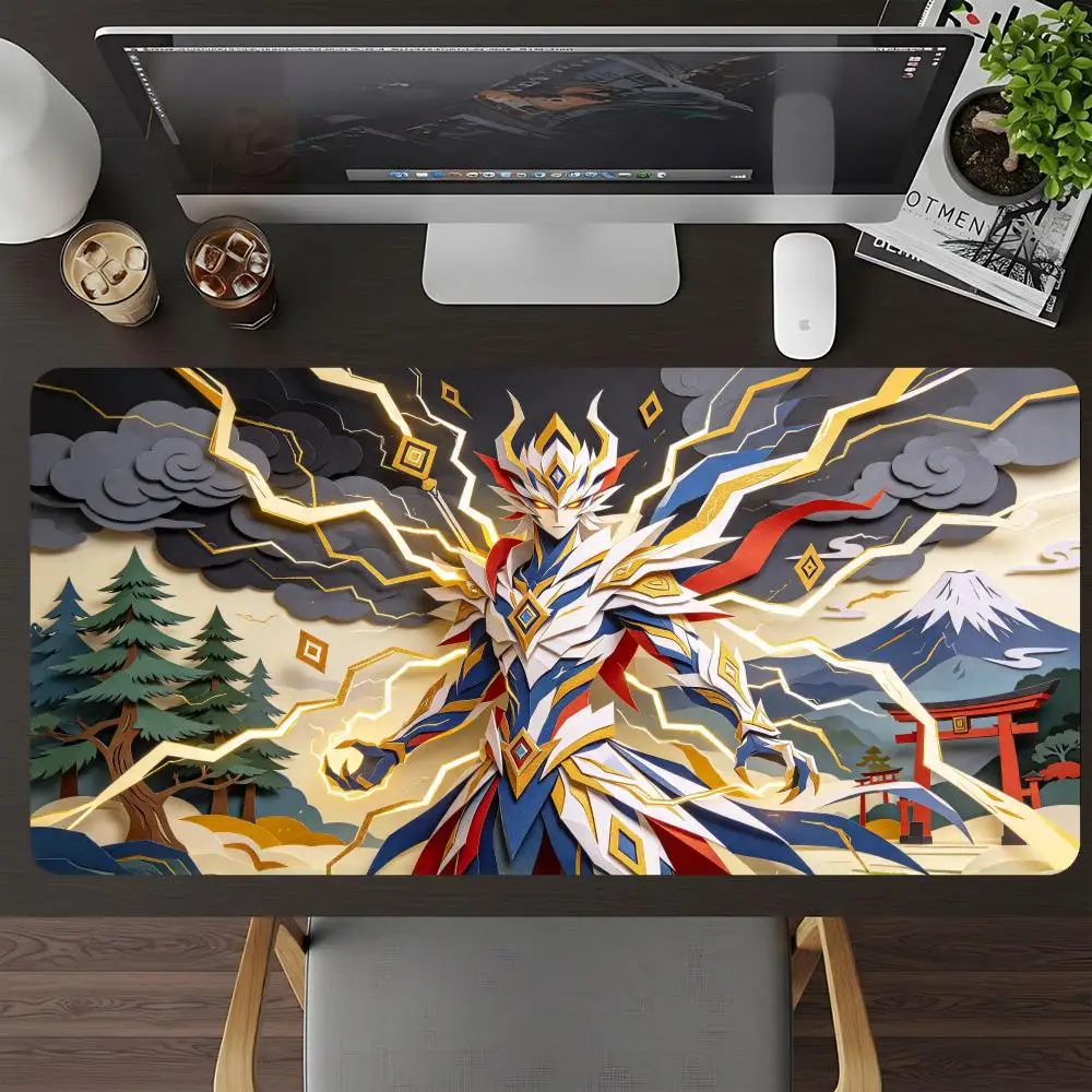 Sacred Sword Altar Torii Bamboo Gaming Mouse Pad Smooth Glide Stitched Edges Large Size For Esports Office Desk Decor