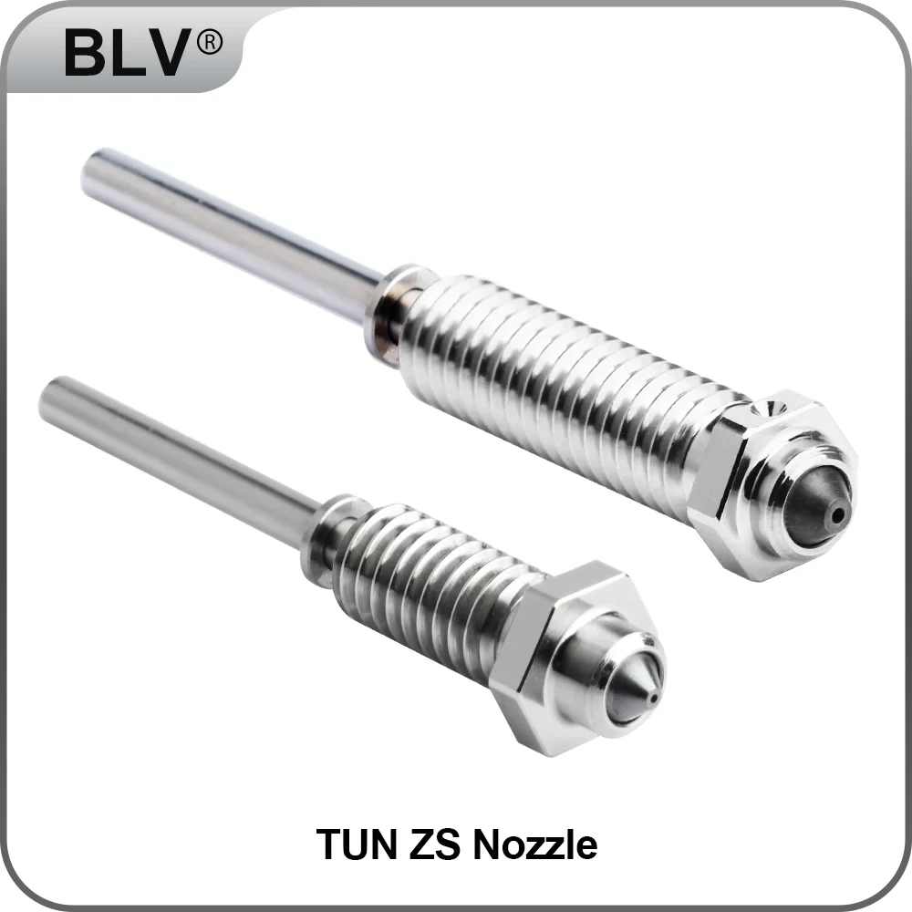 BLV® TUN ZS Nozzle All-in-one Hardening steel DLC Coatings Compatible Matrix Extruder CHC KIT TR6 TD6 hotend 3D Printer