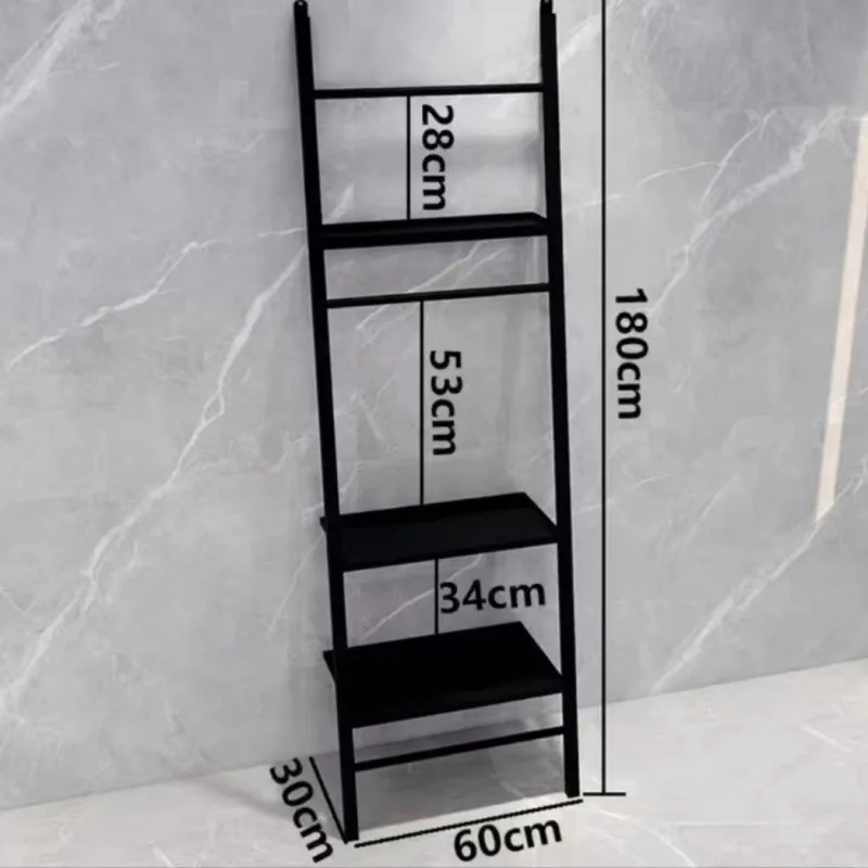 

Floor-to-ceiling towel rack Bath towel hanger No punching Bathroom trapezoidal toilet rack