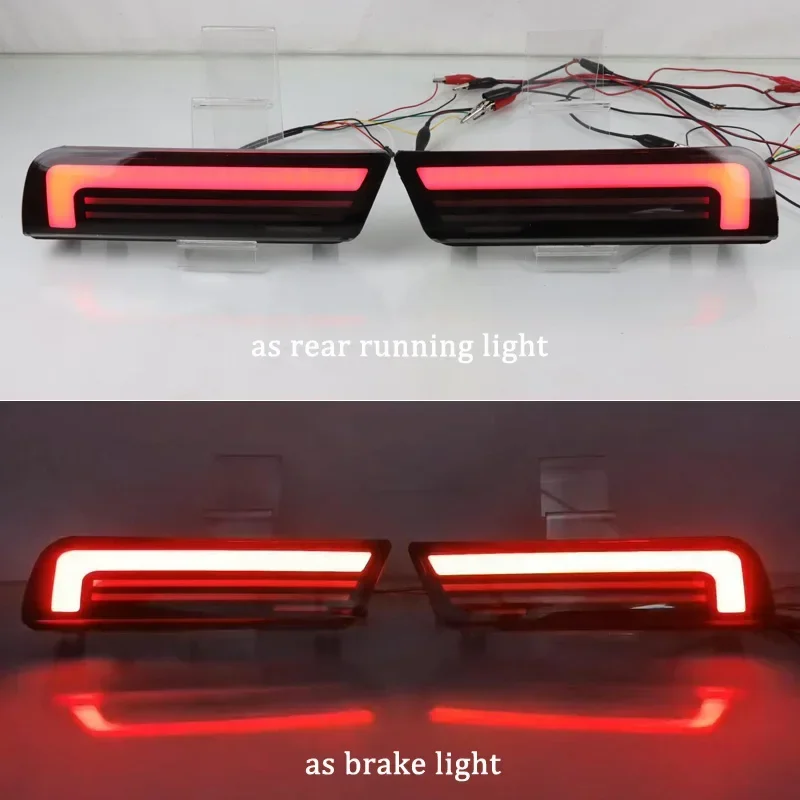 Auto LED Rear Fog Lamp  For Suzuki Alto 2016 - 2022 Car Bumper Brake Light Reflector 4-in-1 Functions Reverse Signal Indicators