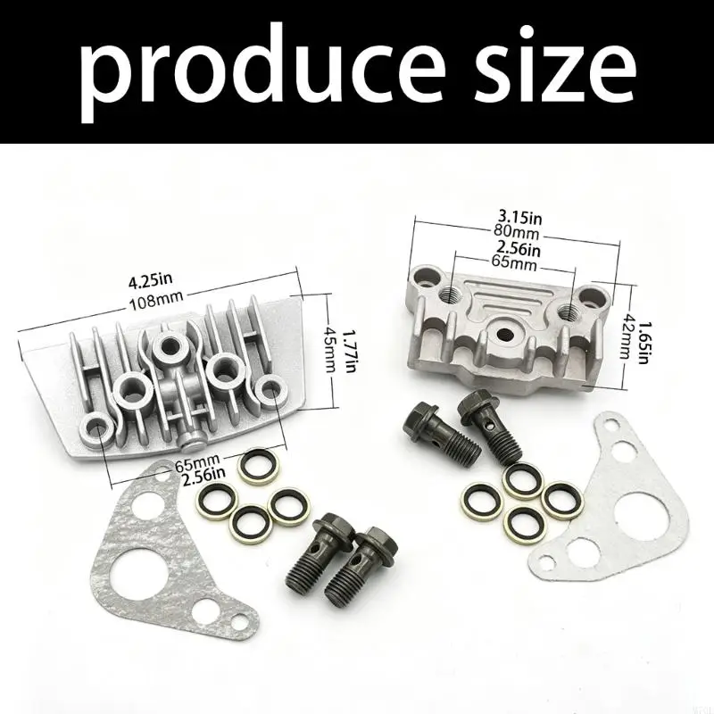 M76E Metall-Motorseitenabdeckung für 50 110 125 140ccm Horizontal-Ölleitungsumbau – Detail 6