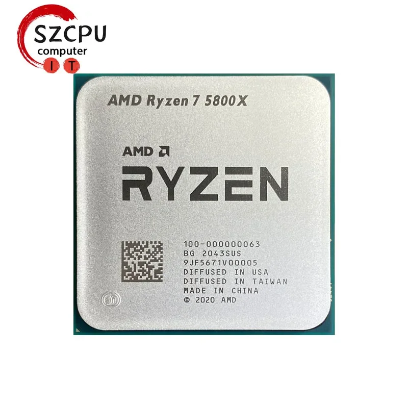 AMD Ryzen 7 5800X R7 5800X 3.8 GHz Used Eight-Core 16-Thread CPU  7NM L3=32M 100-000000063 Socket AM4