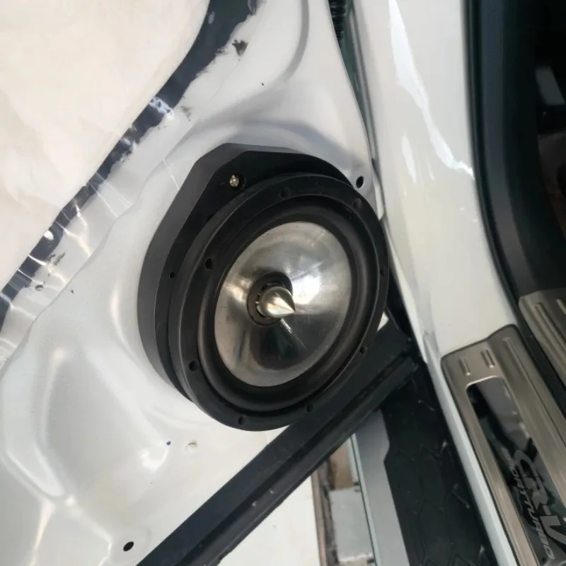 Car Front Back Door Bass Speaker Mat Horn Adapter Wire Cable Ring 6.5