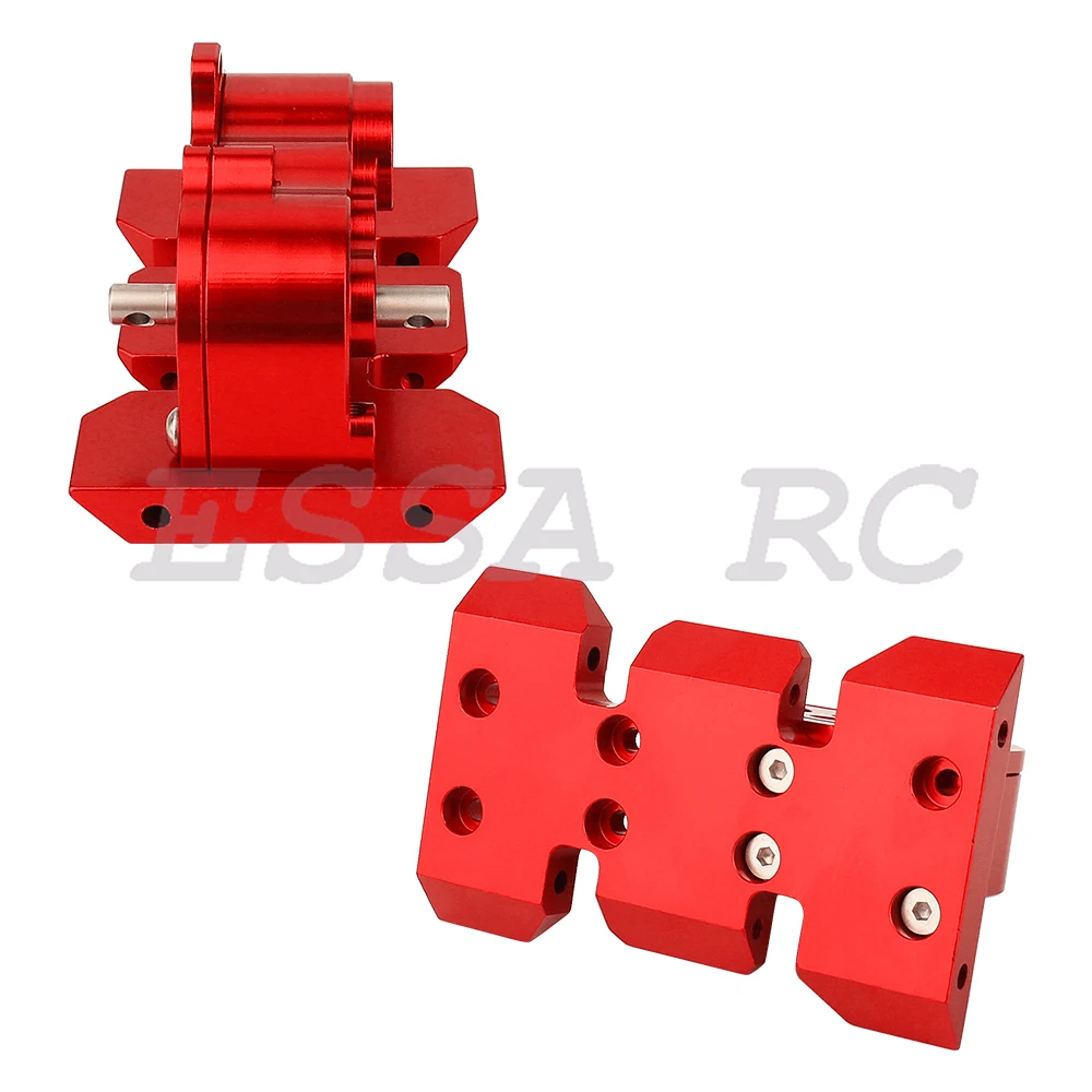 Ultra Light LCG Metal Transmission Low Speed Gearbox With Moter Gear Skid Plate For 1/10 RC Car SCX10 I RC 4WD Upgrade Part