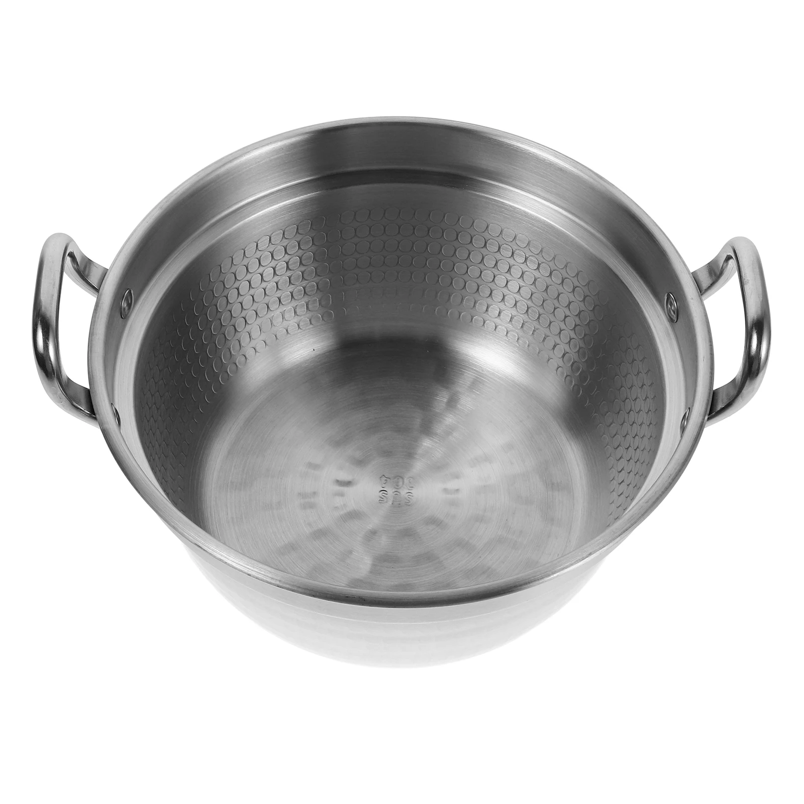 

Efficient Heating Ramen Pot Stainless Steel Camping Noodle Pot Multifunctional Soup for Outdoors