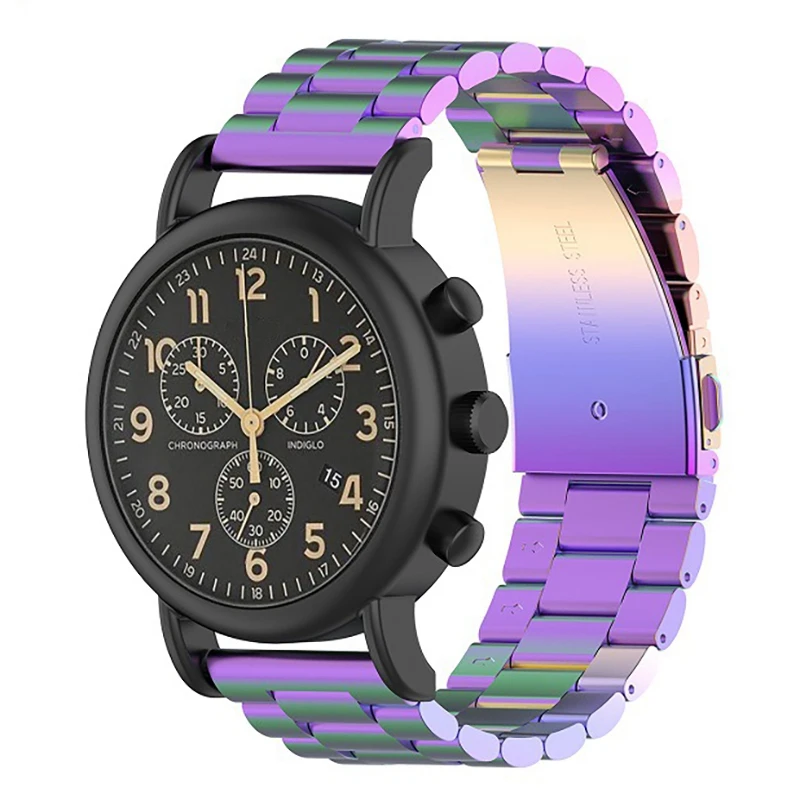 Watch Band For Timex Strap Three Beads Stainless Steel Strap For Timex Weekender / Expedition Wristband