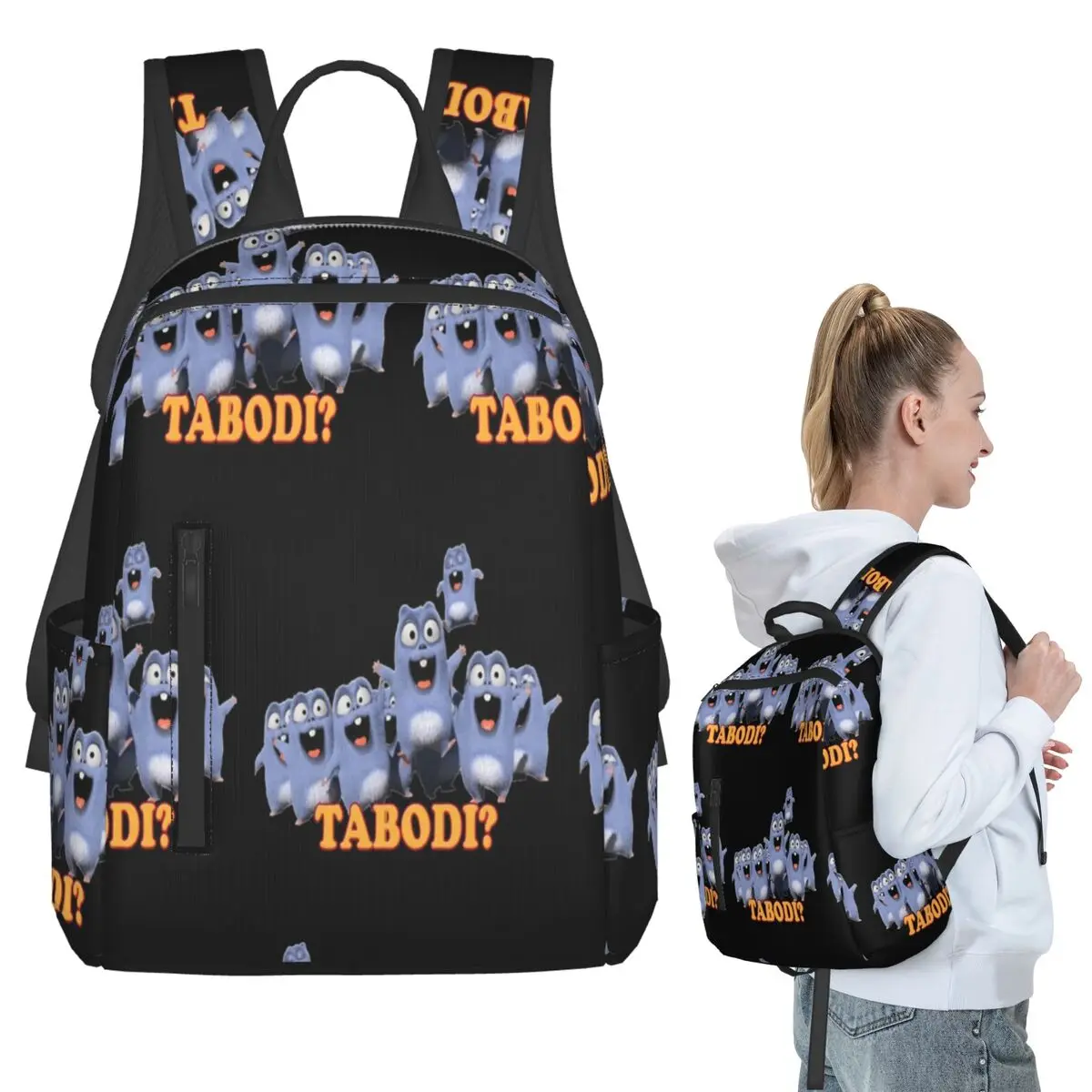 

Рюкзак Grizzy And The Lemmings Tabodi, студенческая сумка для книг для мальчиков и девочек, детская школьная сумка, сумки на плечо для ноутбука для мужчин и женщин