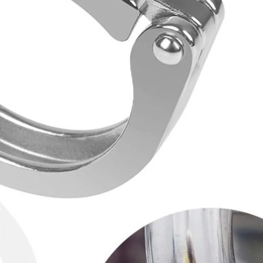 New SS304 Stainless Steel Tri Clamp Fitting Heavy Duty Wing Nut Tri Clamp With Silicone Gaskets Ferrule Fittings