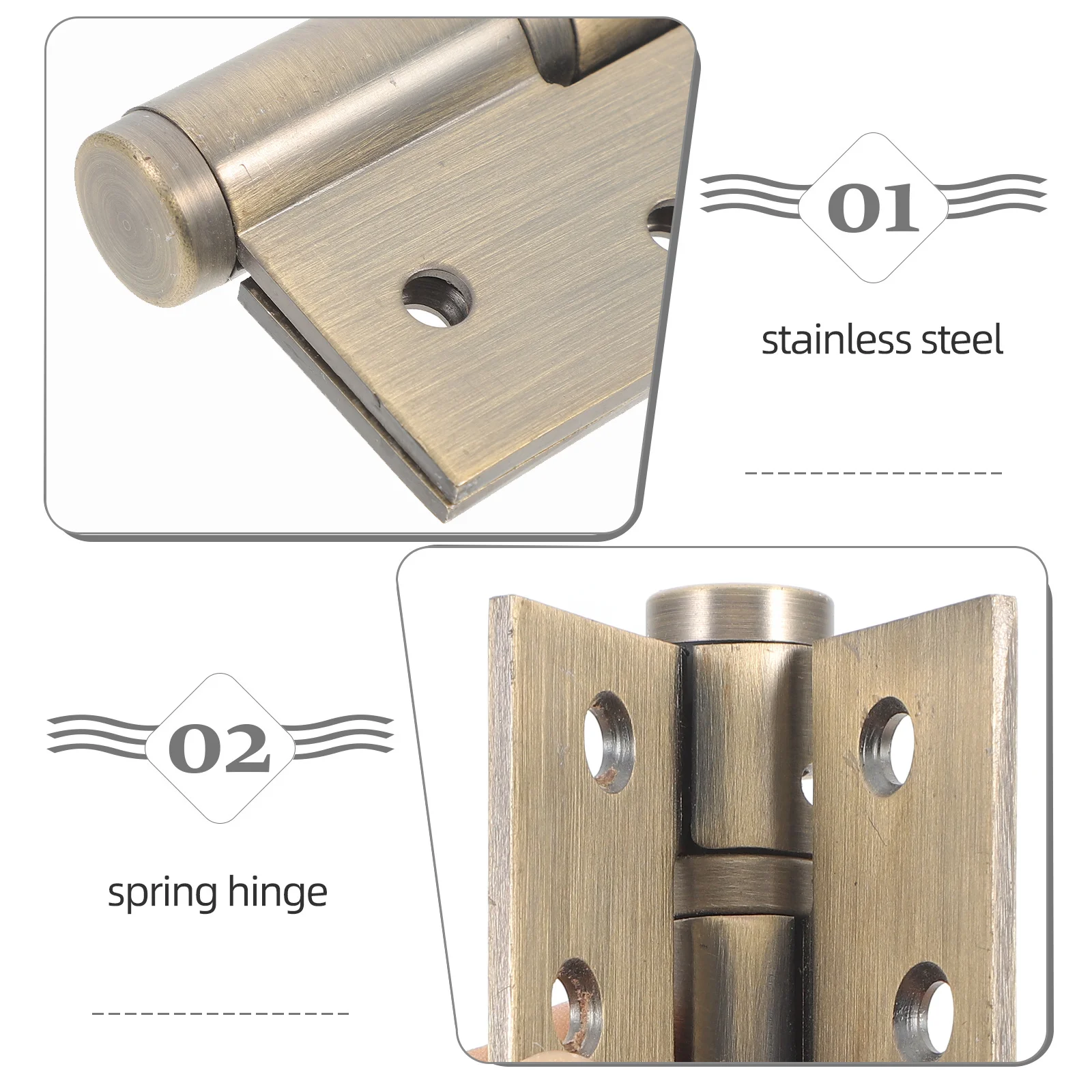 

Heavy Duty Automatic Self Closing Stainless Steel Spring Hinges Door Hinge for Corridors Boilers Apartments Entrances Stairways