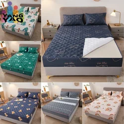 Custom Size Quilted Printing Mattress Bed Cover with Zipper Six Sides All Inclusive Tatami Mattress Cover Sofa Bedspread Sheet