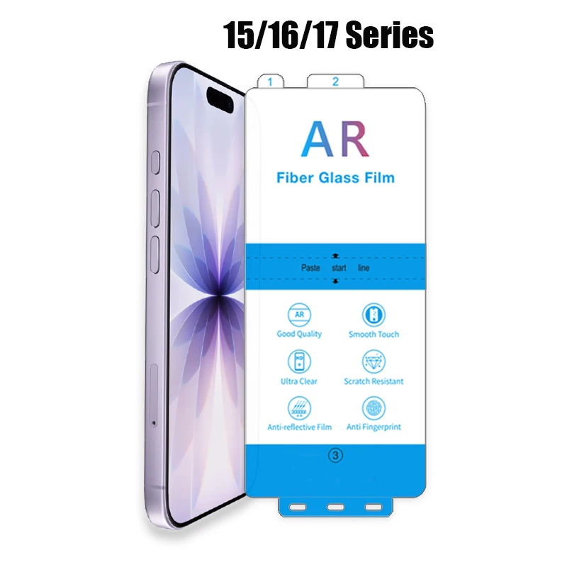 Защитная пленка для экрана AR для iPhone Air 17, 16, 15, Pro Max Plus, антибликовая пленка, не стекло
