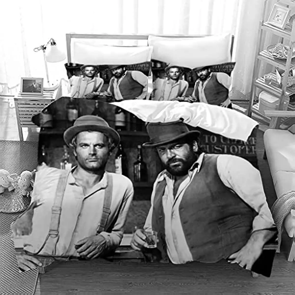 Bud Spencer Terence Hill Bedding Set 3D Printed film star Duvet Covers Pillowcases Comforter Bedding Set Bedclothes Textile Home