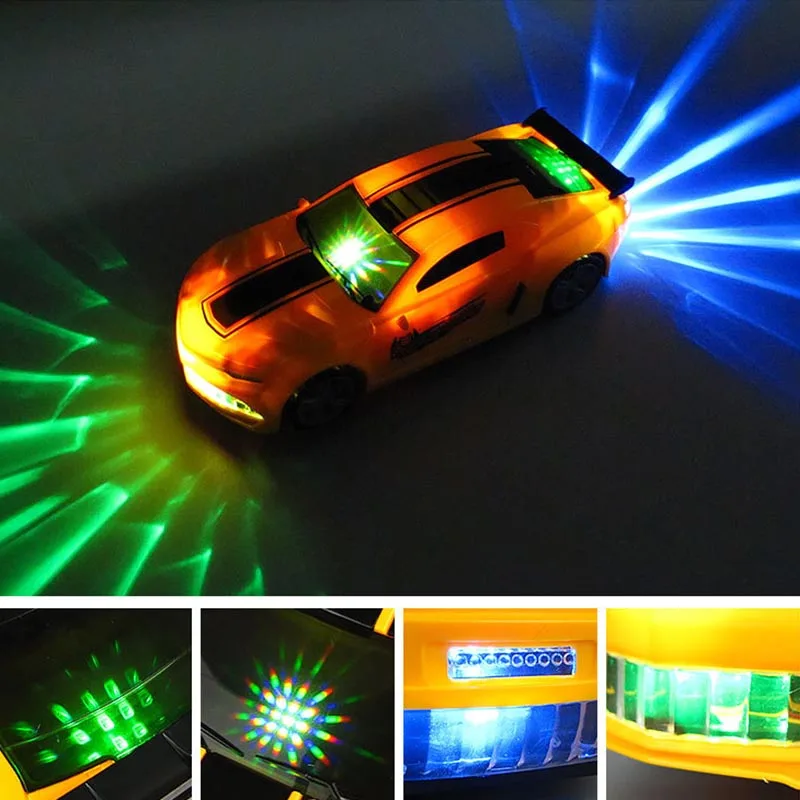 Voiture jouet pour enfants, véhicule transformateur électrique omnidirectionnel, voiture jouet, sera une voiture robot avec lumières et musique