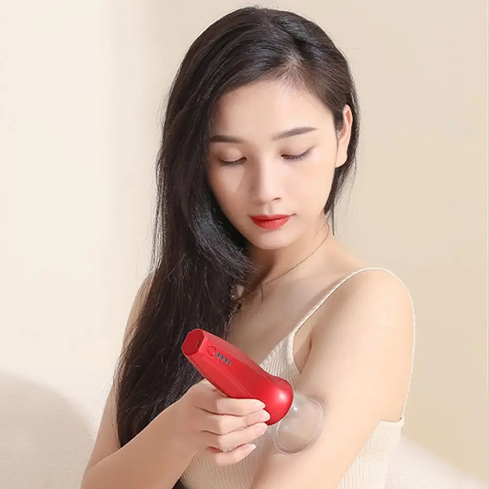 Multi-Function Household Cupping Massager Set, Dispositivo elétrico Cupping, Ventosa a Vácuo, Bomba, 6 latas, Cupping Massage Cups