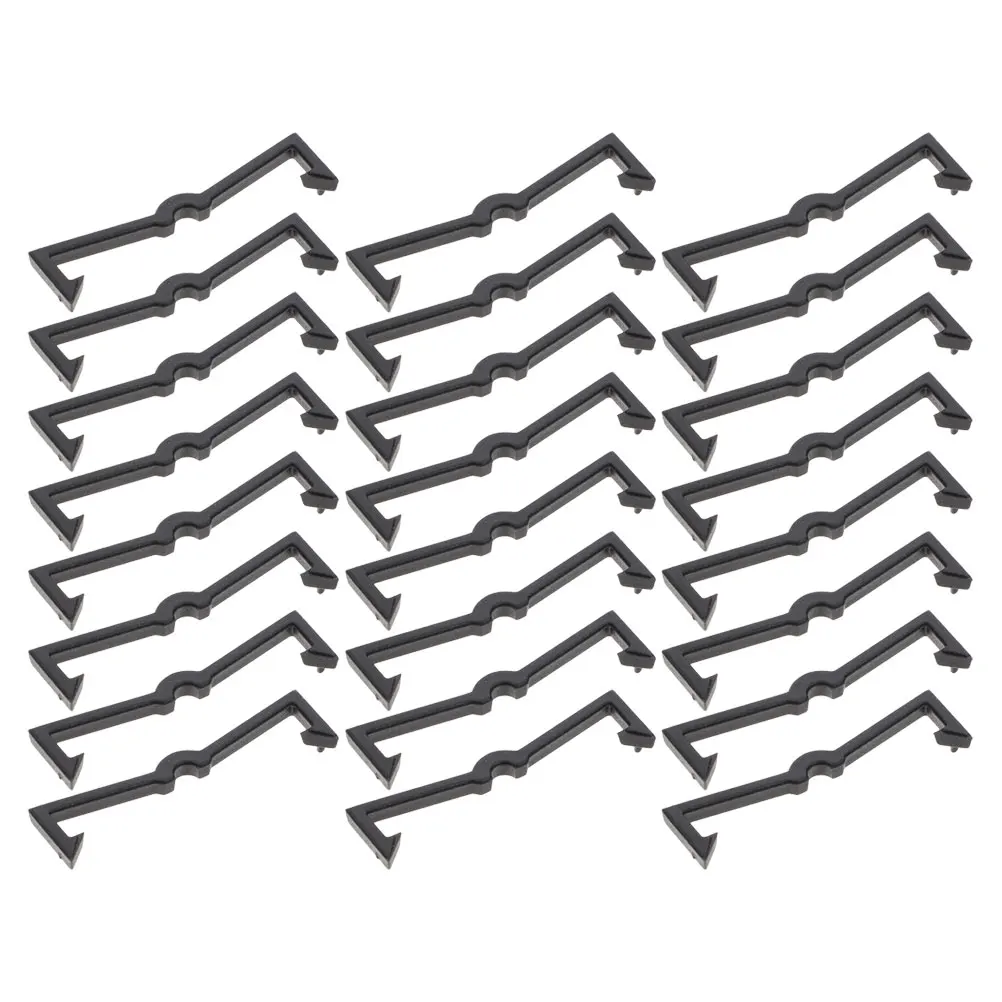 

100pcs Pegboard Hook Fasteners Plastic Locks Black Hooks Garage Accessories Perfboard Clips Stable Connection