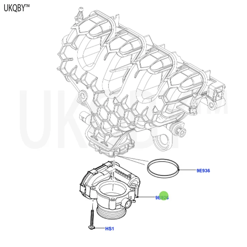 La nd Ro ve r second-generation Freelander 2006-2014 LR024970 throttle body and motor