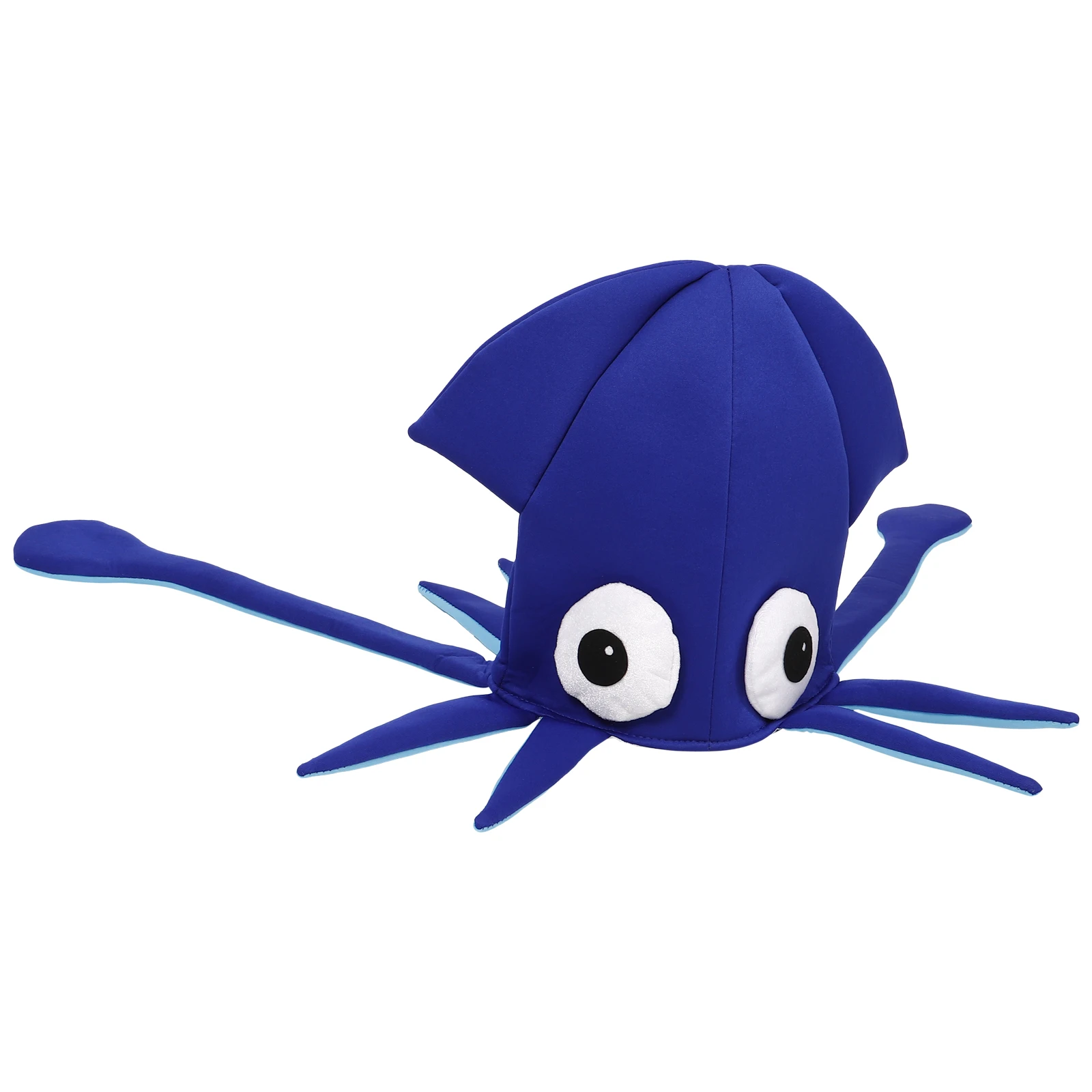Sombrero de calamar divertido novedad pulpo Animal gorra tela disfraz accesorio fiesta dibujos animados