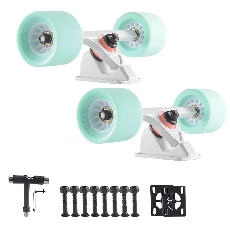 Longboard Wheels Dance Board Skateboard Wheels Double Warped 4 Flash Street Wheels for Road Bridge