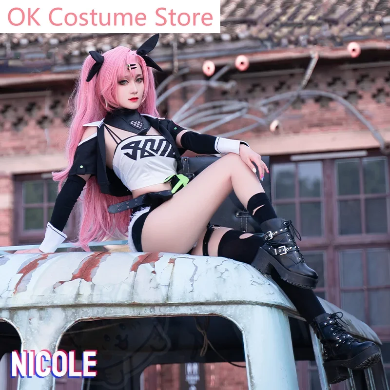 Game Zenless Zone Zero Nicole Cosplay Costume Game Cos  Z·Z·Z Cosplay Cunning Hares Nicole Costume and Cosplay Wig