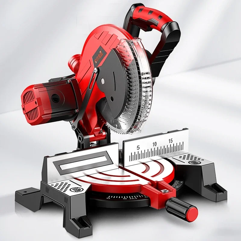 Máquina de corte de alumínio, 1800w, ângulo de 10 polegadas, 45 graus, liga de alumínio, 12 polegadas, madeira, ângulo pequeno, máquina de corte