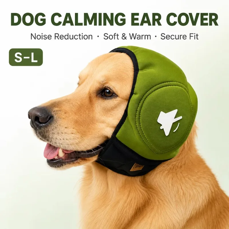 Pet Calming Ear Muffs Dog Noise Protection Head Cover Anti‑Fear For Thunderfire Soft Warm Anxiety Relief Headwear