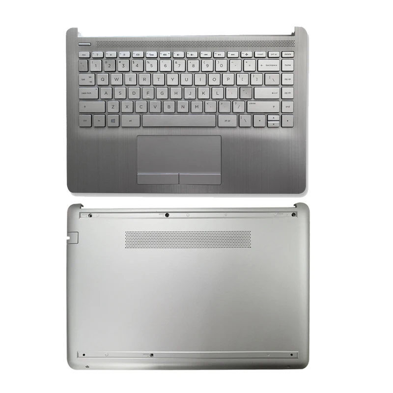 NEW Laptop Palmrest Upper Case/Bottom Case For HP Pavilion 14-CF 14-DF 14-DK with Keyboard L48648-001 L56979-001 Silver