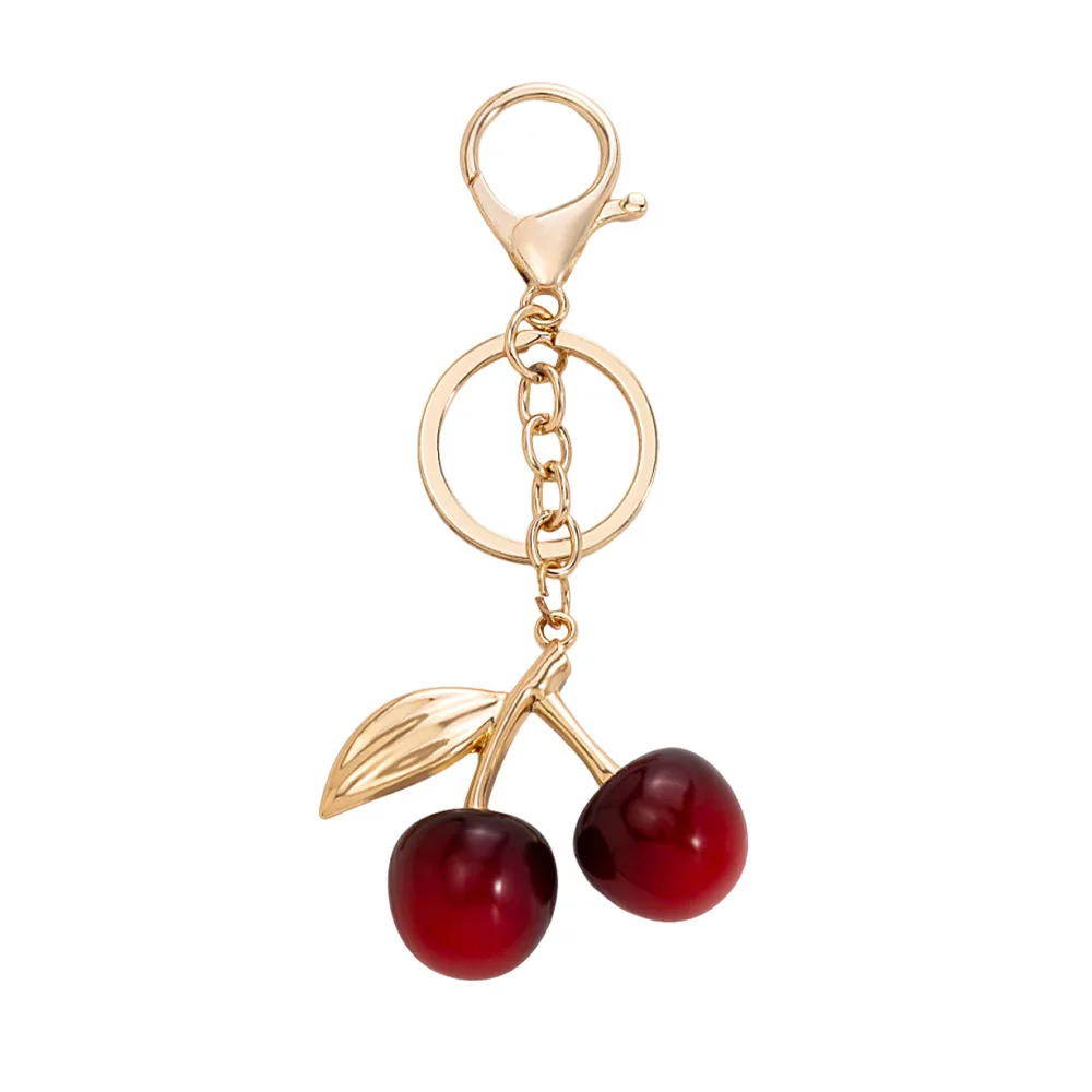 High-end cherry keychains, exquisite car keychains, multi-color fashionable ladies' bags, pendants, accessories
