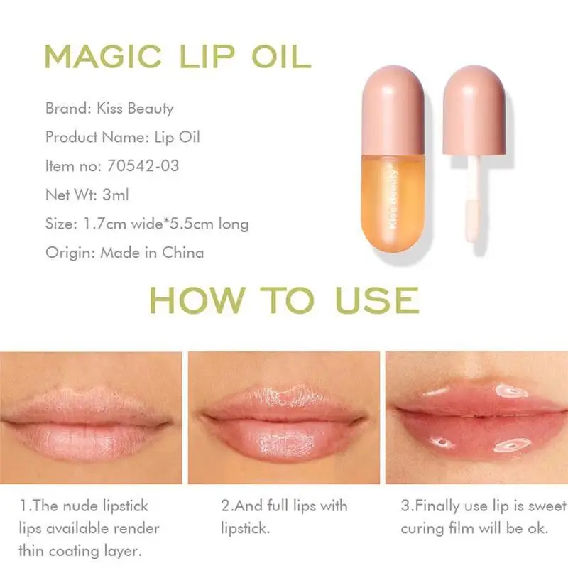 Mini Cápsula de brillo de labios, líquido hidratante, maquillaje brillante, cosmético de belleza, P0c2