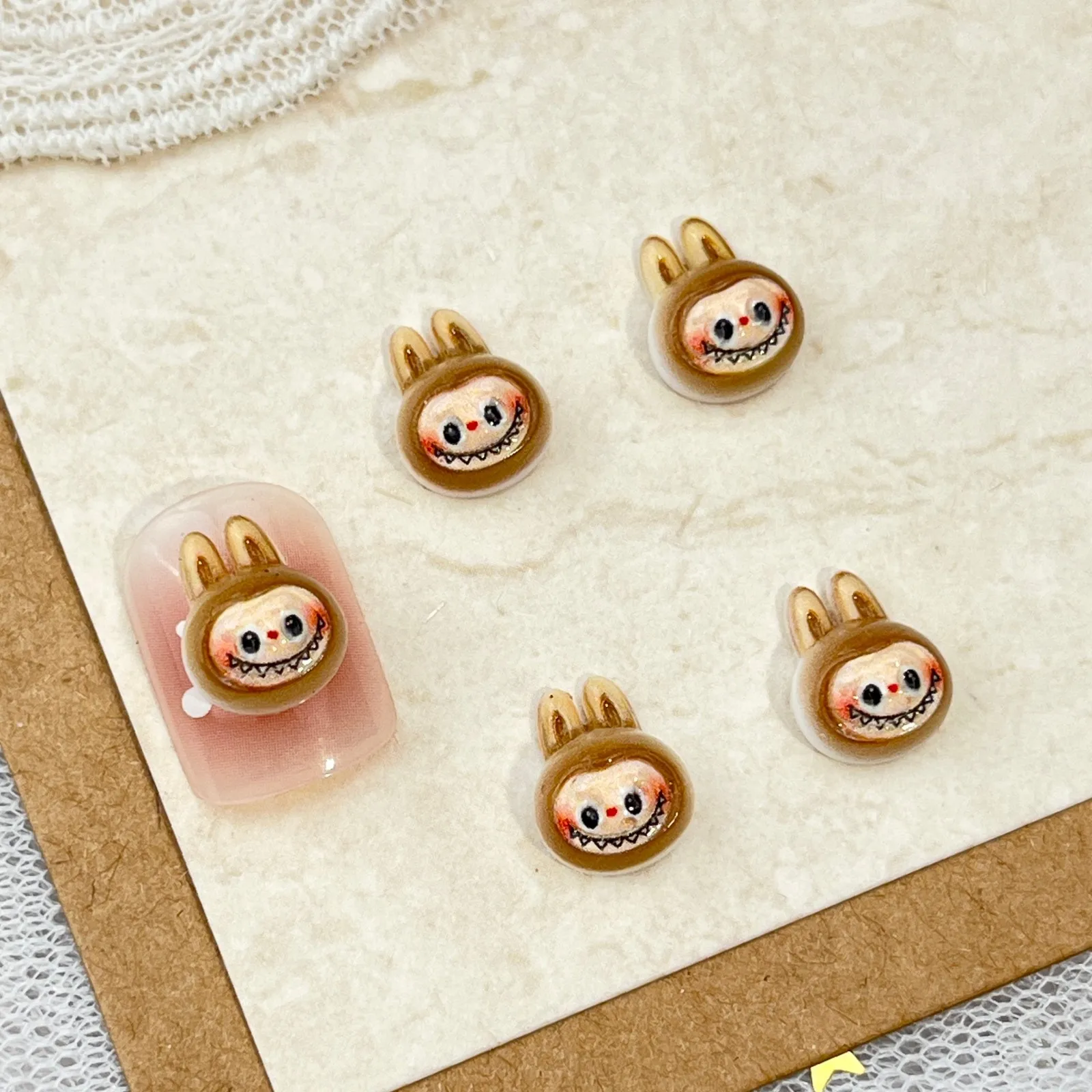 LYLE 20 Stück Niedliche Gruselige Halloween Cartoon Nagelkunst-Charms 3D buLaBU Totenkopf Kürbis Harz Flatback DIY Nageldekorationen Bling Set – Detail 13