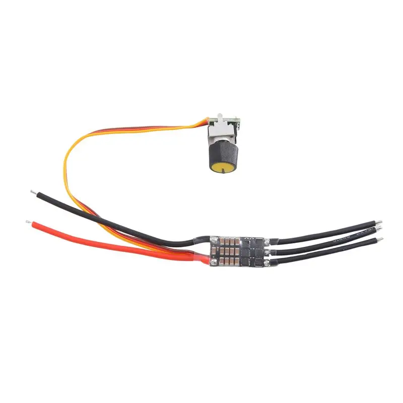 B17C DC 7-26V Three-Phase Brushless Motor Driver DC Motor Drive Board Speed Controller Regulator With Potentiometer Durable (20A