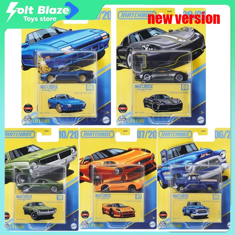 

Matchbox Car Collector GBJ48 Series Car Model Set 1/64 Porsche 918 Jaguar GMC Mazda RX Simulation Car Boy Collectible Toy Gifts