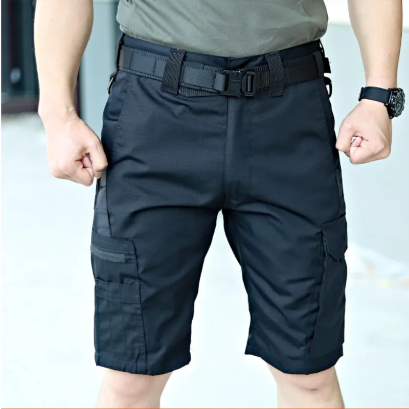 Shorts táticos multi-saco masculino, calças Capri confortáveis, macacão de viagem ao ar livre