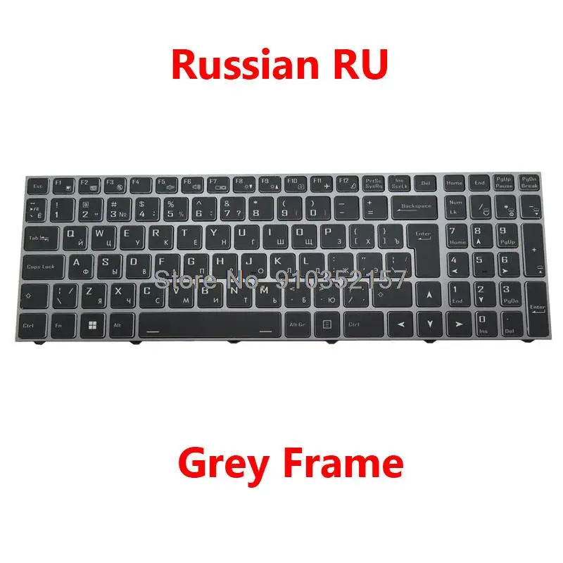 NO Backlit Keyboard For CLEVO N15Z3 PB70 PB71 PB50/51 CVM18H93K09430 6-80-N15Z0-11A-1 Russian CVM18H93SU9430 6-80-N15Z0-28A-1DM