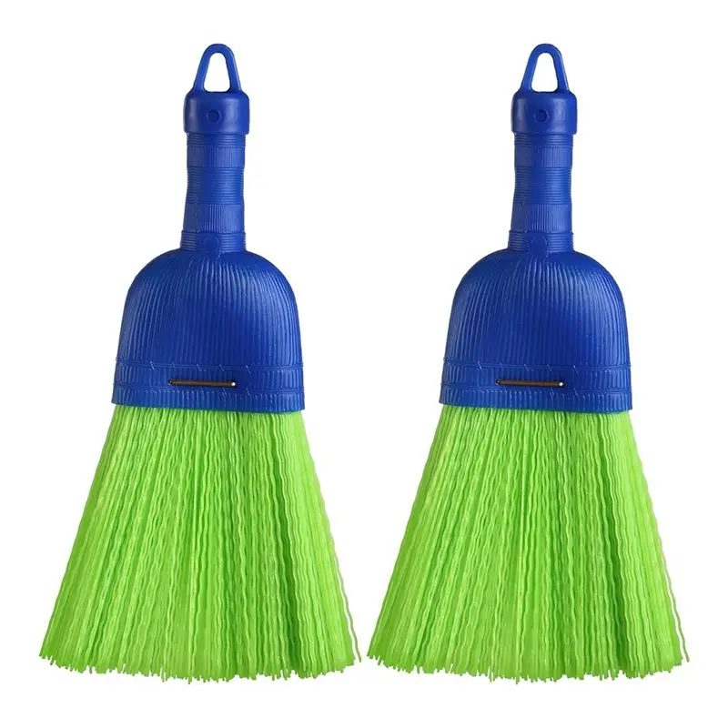 

Hot Trend-2 Pcs Whisk Broom Polys Fiber Handheld Brush Hand Broom Outdoor Broom Car Broom With Hang Hole For Cleaning Inddoor