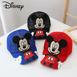 Disney Mickey 2024 New Children's Hat Luxury Brand Fashion Trend Boys Sun Hat Cartoon Adjustable Boys and Girls Baseball Caps