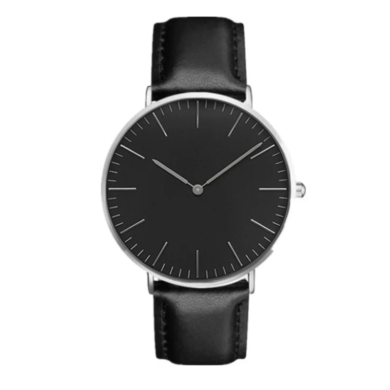 Reloj de cuarzo para hombre y mujer, pulsera informal de moda con cinturón de dos pines, el más vendido en Europa y América, disponible en fábrica