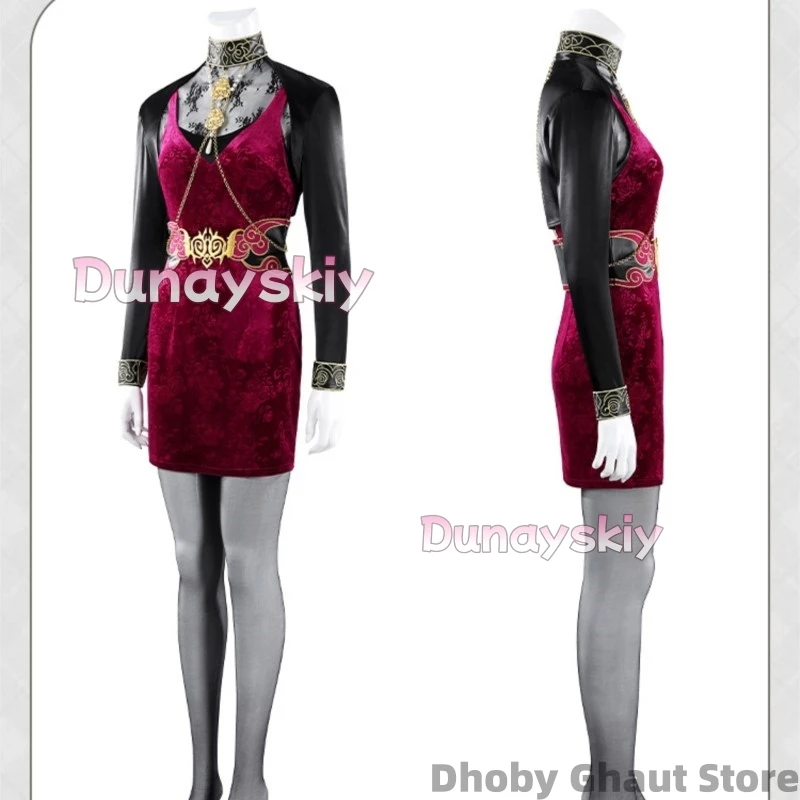 

Resdent Evill Ada Wong Cosplay 코스프레@% 30th Anniversary Dress Cos Game Anime Party Uniform Hallowen Play Role Clothes Clothing