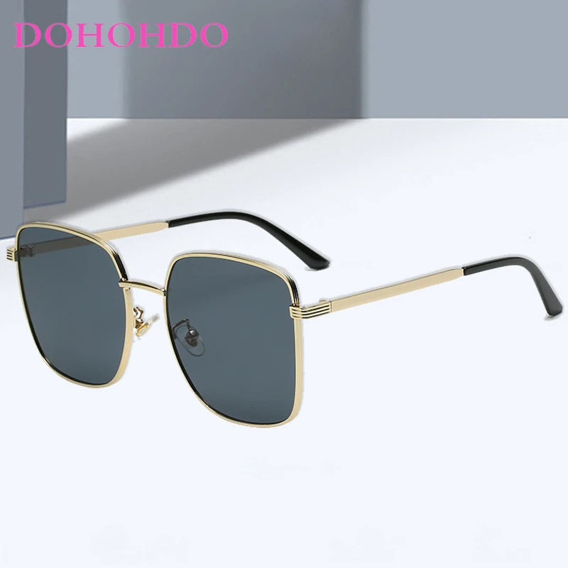 

Trend Metal Square Sunglasses Women Fashion Brand Designer Classic Punk Glasses Men Driving Shade Female Sunglasses Lentes UV400