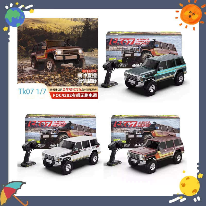 

Tk07 1/7 Scale RC Model Climbing Car Electric Four-Wheel Drive Remote Control Off-Road Vehicle with Dual Speed Differential